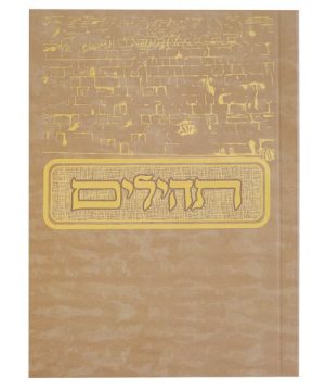 תהילים למינציה כריכה רכה בינת הלב מצויר כותל 10*14