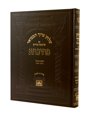 שולחן ערוך המבואר מתיבתא או"ח הלכות סוכה ב' (תרלה-תרמד)