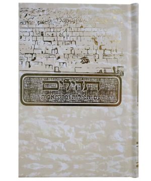 תהילים למינציה בינת הלב עם תפילות ופרקי אבות מצויר כותל 14*10