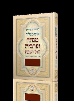סידור מנחה וערבית של חול ושבת - פורמט גדול - כריכה קשה - אותיות גדולות