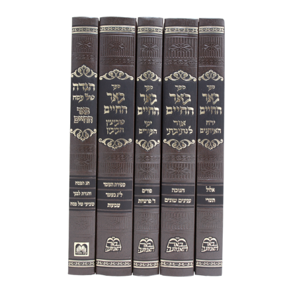 ⁦סט באר החיים מועדים הרב בידרמן (5 כרכים)  / עוז והדר⁩ – תמונה ⁦2⁩