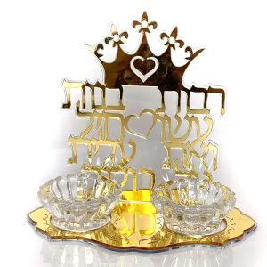 פמוטים לשבת - דגם אשת חיל