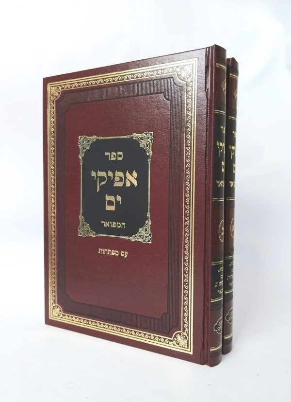 סט אפיקי ים על הש"ס 2 כרכים / הרב יחיאל מיכל רבינוביץ'