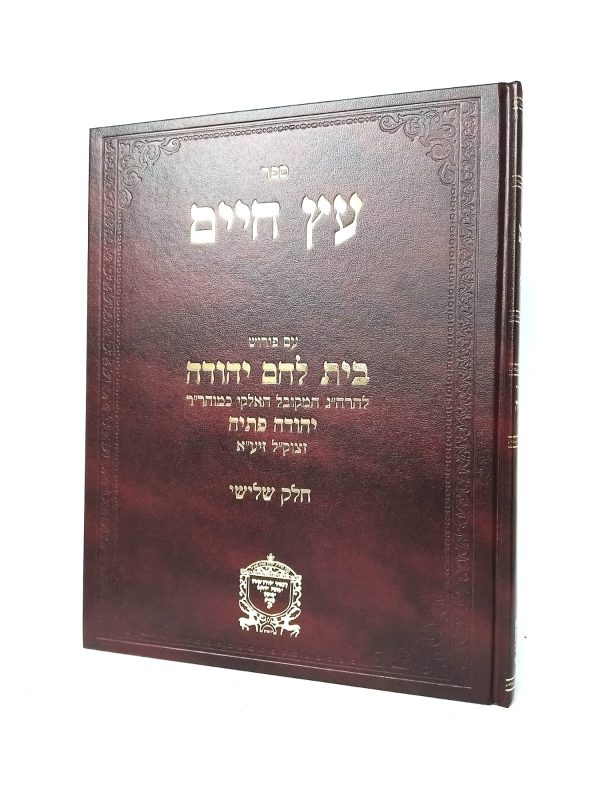 עץ חיים עם פירוש בית לחם יהודה - חלק ג' / רבי יהודה פתיה