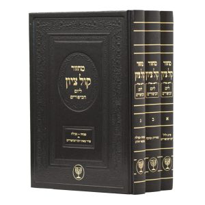 מחזור קול ציון הרב מוצפי יום כיפור - 3 חלקים