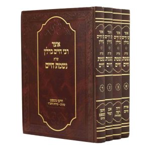 סט שו"ת נשמת חיים - אוצר רבי חיים ברלין - 4 כרכים