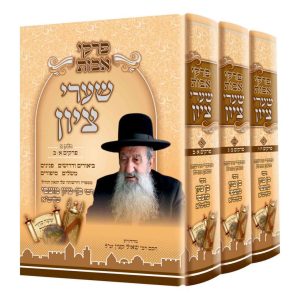 סט פרקי אבות שערי ציון 3 כרכים / הרב בן ציון מוצפי
