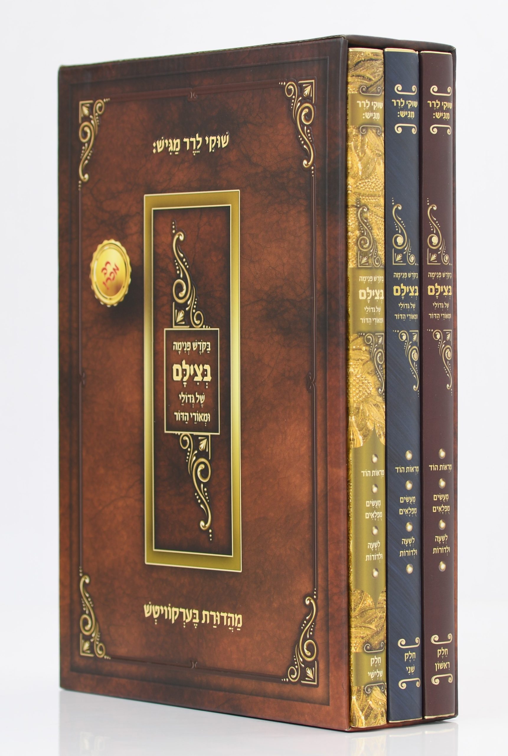 סט בצילם 3 כרכים - תמונות מחצרות גדולי ישראל / שוקי לרר – תמונה 3