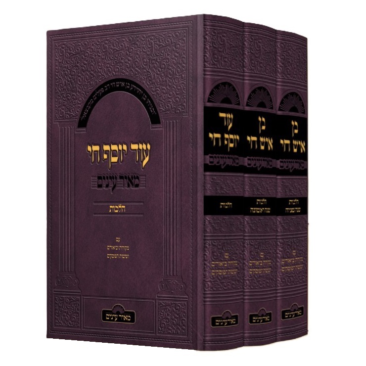 בן איש חי ועוד יוסף חי מאיר עיניים 3 כרכים