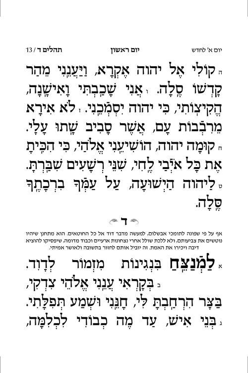 Pocket Size Hebrew Only, Large Type Tehillim with Hebrew Introductions- Hasbani Family Edition – תמונה 5