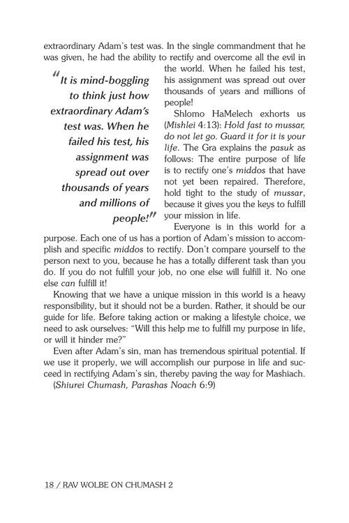 Rav Wolbe on Chumash Volume 2 – תמונה 6