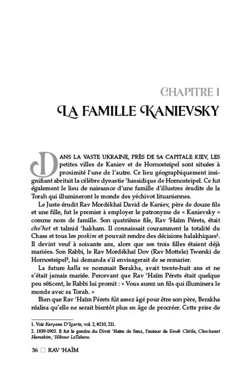 Rav Chaim Kanievsky Biography – French Edition – תמונה 2