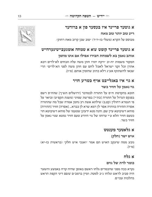 Yiddish – A Holy Language – Gift Size complete in 1 volume – תמונה 4