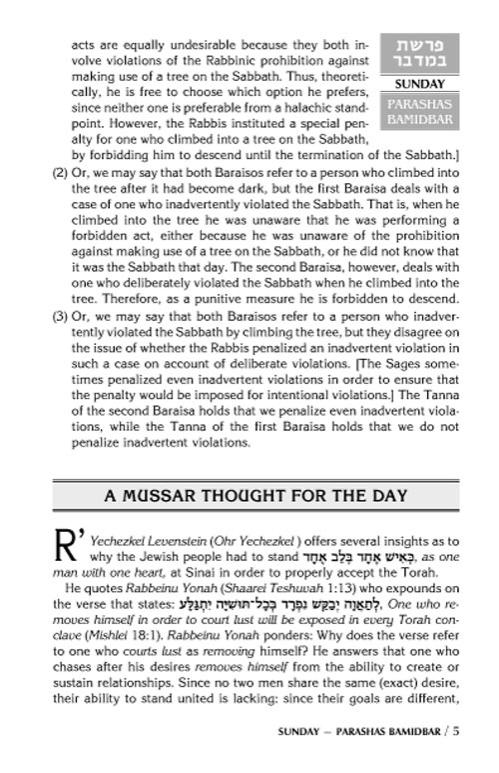 A DAILY DOSE OF TORAH SERIES 1 Vol 09: Weeks of Bamidbar through Shelach – תמונה 5
