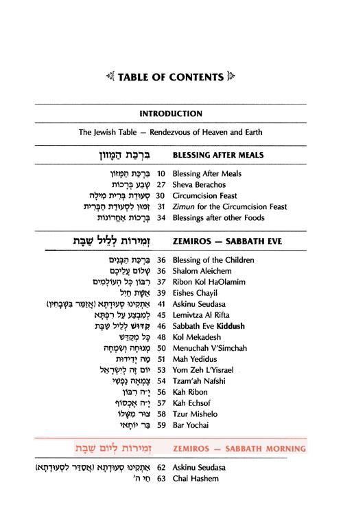 Schottenstein Ed Interlinear Family Zemiros / Bircas HaMazon – Leatherette Cover – תמונה 3