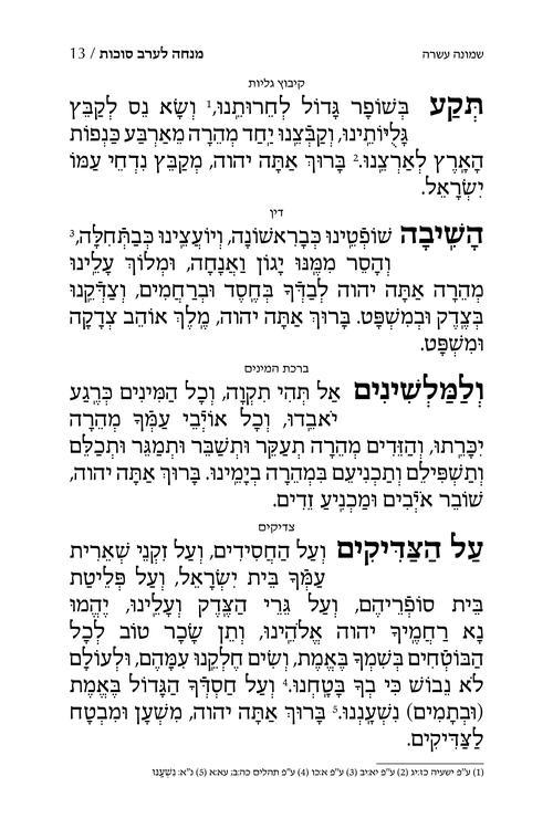 Machzor Succos Hebrew-Only Sefard with Hebrew Instructions – תמונה 3