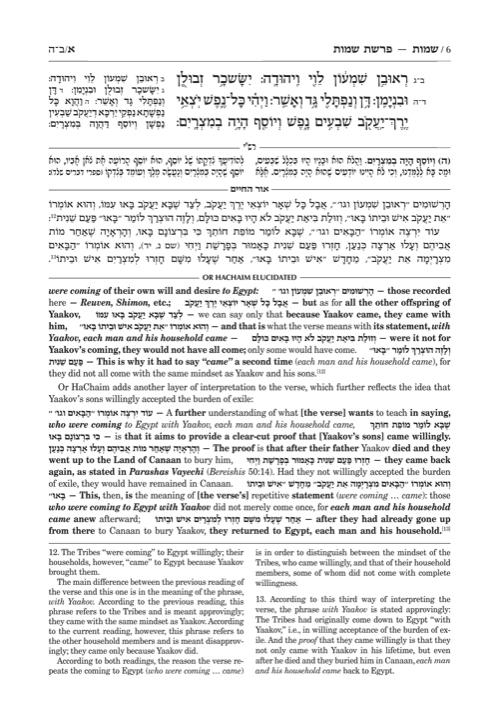 Or HaChaim Shemos/Exodus Vol. 1: Shemos – Yisro – Yaakov and Ilana Melohn Edition – תמונה 6