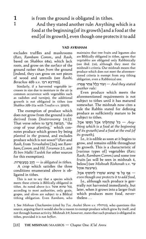 Yad Avraham Mishnah Series:07 Tractates MAASROS, MAASER SHENI (Seder Zeraim) – תמונה 5