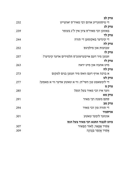 Rebbi Meir Baal Haness – Yiddish Edition – תמונה 7