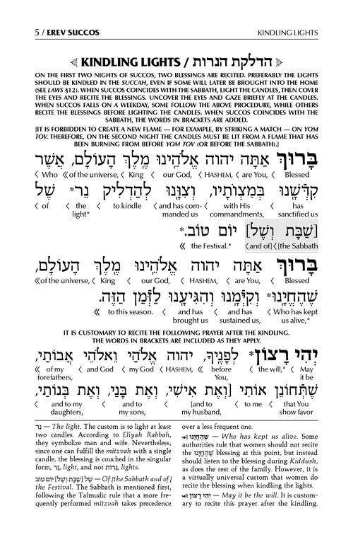 Schottenstein Interlinear Succos Machzor Pocket Size Sefard – תמונה 5
