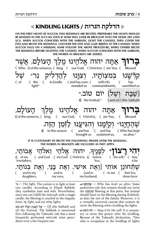 Schottenstein Interlinear Succos Machzor Full Size Sefard following the Customs of Eretz Yisroel – תמונה 4
