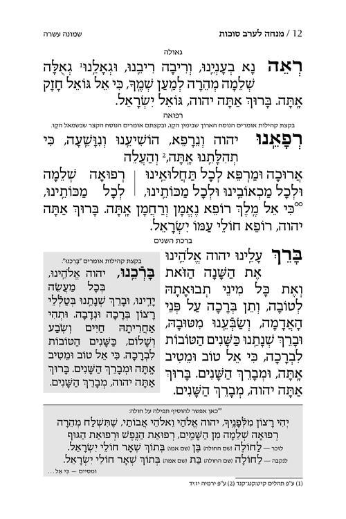 Machzor Succos Hebrew-Only Sefard with Hebrew Instructions – תמונה 2