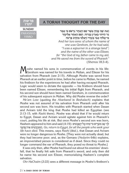 A DAILY DOSE OF TORAH SERIES 2 Vol 05: Weeks of Yisro through Tetzaveh – תמונה 2