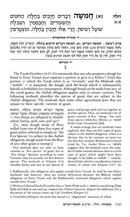 Yad Avraham Mishnah Series:08 Tractates CHALLAH, ORLAH, BIKKURIM (Seder Zeraim) – תמונה 2