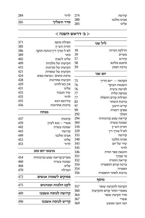 Machzor Aaron Eliezer Rosh Hashanah Hebrew-Only Sefard with English Instructions – תמונה 6