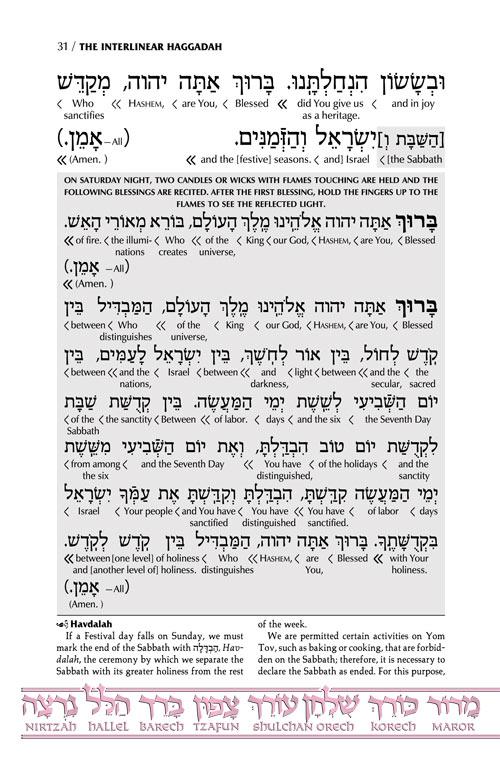 Schottenstein Ed Interlinear Haggadah – H/C – תמונה 5