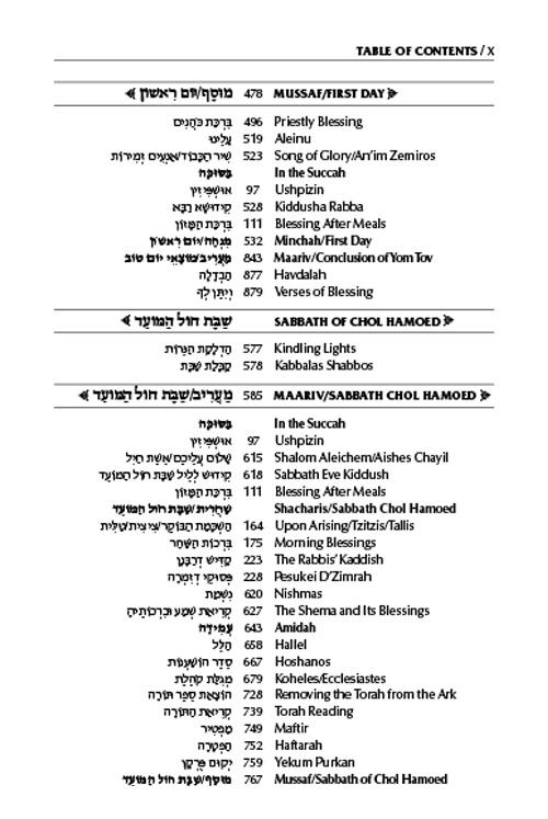 Schottenstein Interlinear Succos Machzor Full Size Ashkenaz following the Customs of Eretz Yisroel – תמונה 8