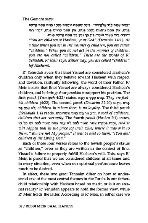 Rebbi Meir Baal Haness and the Eternal Children of Hashem – תמונה 3