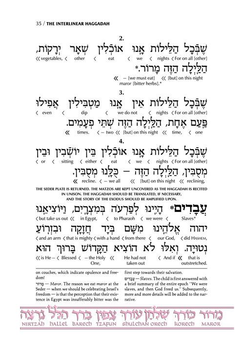 Schottenstein Ed Interlinear Haggadah – H/C – תמונה 7