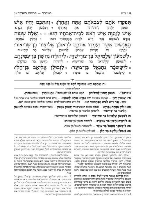 תרגום אונקלוס המבואר- עברית- ספר במדבר – תמונה 3