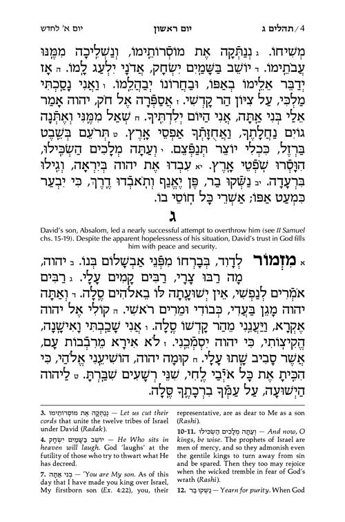 Signature Leather Collection Full-Size Hebrew/English Tehillim Midnight Blue – תמונה 4
