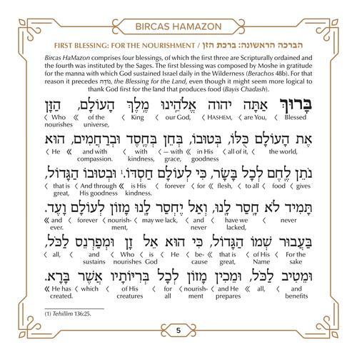 Schottenstein Ed Interlinear HC Faux Leather Zemiros in Lucite Case (6 vol) Cream – תמונה 2