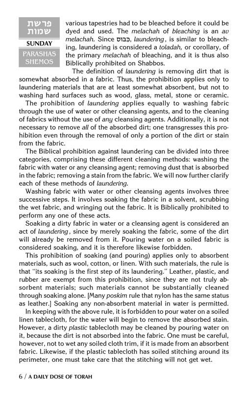 A DAILY DOSE OF TORAH SERIES 1 Vol 04: Weeks of Shemos through Beshalach – תמונה 6