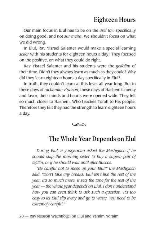 Rav Nosson Wachtfogel on Elul and Yamim Noraim – תמונה 3