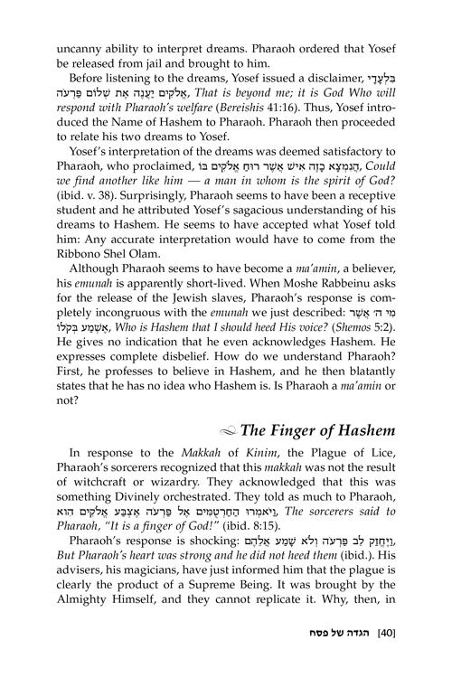 Rav Daniel Glatstein on the Haggadah – תמונה 3