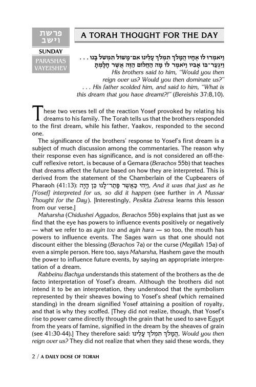 A DAILY DOSE OF TORAH SERIES 2 Vol 03: Weeks of Vayeishev through Vayechi – תמונה 2