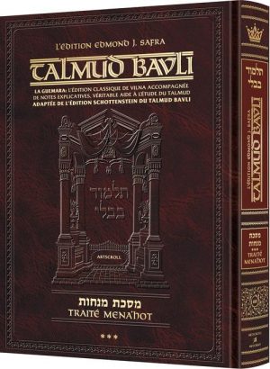 Edmond J. Safra – French Ed Talmud [#60] – Menachos Vol 3 (72b-110a)