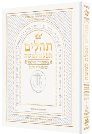 Hebrew Only, Large Type Tehillim with English Introductions- Hasbani Family Edition
