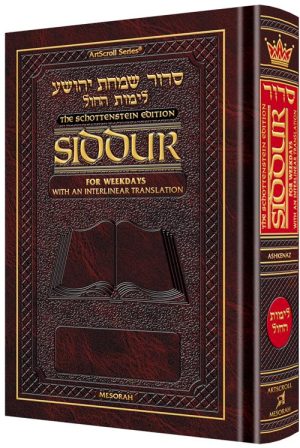 Siddur Interlinear Weekday Full Size – Ashkenaz – Schottenstein Edition