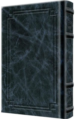 Large Type Tehillim / Psalms Full Size – Signature Leather – Navy
