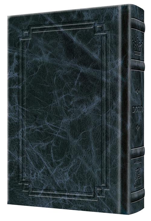 Large Type Tehillim / Psalms Pocket Size – Signature Leather – Navy
