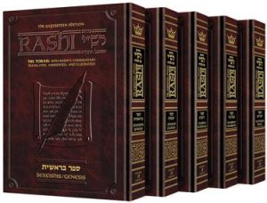 Sapirstein Edition Rashi – Student Size – 5 Volume Slipcased Set