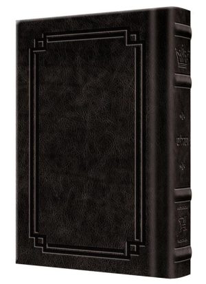 Tehillim / Psalms – 1 Vol Pocket Size – Signature Leather – Charcoal Black