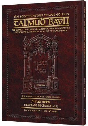 Schottenstein Travel Ed Talmud – English [66A] – Bechoros 2A (31a – 43a)