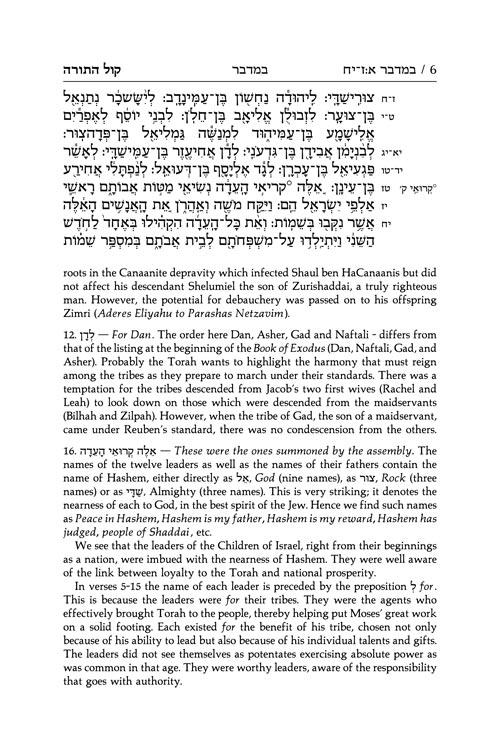 The Call Of The Torah: 4 – Bamidbar – תמונה 6