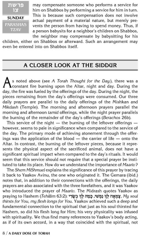A DAILY DOSE OF TORAH SERIES 1 Vol 07: Weeks of Tzav through Metzorah – תמונה 8